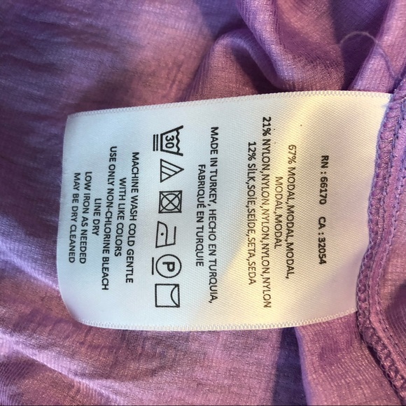 Anthropologie Maeve  purple one shoulder top - Picture 6 of 6